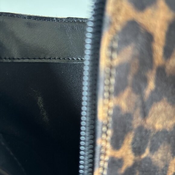 Nine West 7.5M Leopard Animal Print Heeled Boot Pointed Toe Therin Stiletto Heel - Picture 8 of 11